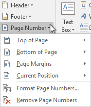 insert page number